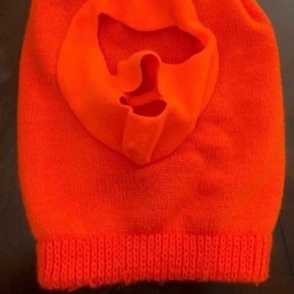 Stocking hat bright orange ski mask hunting - Picture 4 of 4